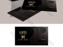 94 Visiting Name Card Template Music PSD File for Name Card Template Music