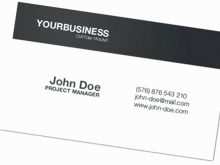 Simple Business Card Template For Word