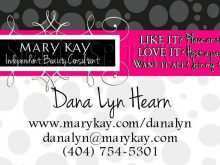 95 Adding Mary Kay Business Card Template Free Now by Mary Kay Business Card Template Free