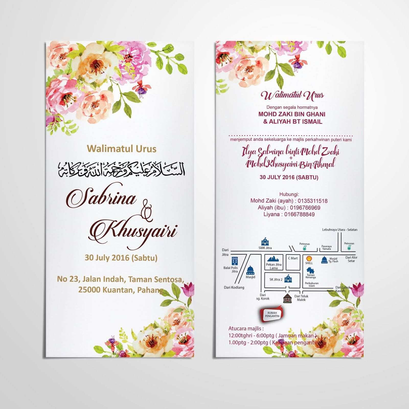 95 Adding Template Kad Kahwin In Word For Template Kad Kahwin Cards Design Templates