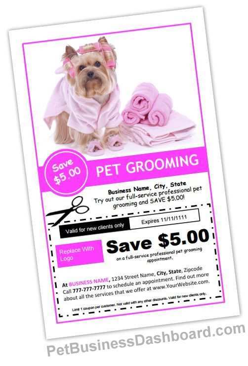 95 Best Dog Grooming Flyers Template for Ms Word for Dog Grooming Flyers Template