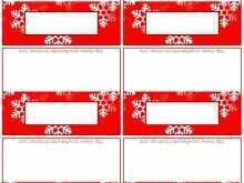 95 Best Name Card Template Christmas Photo for Name Card Template Christmas