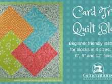 95 Blank Card Trick Quilt Template Now by Card Trick Quilt Template