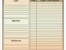 95 Blank Daily Task Agenda Template Templates with Daily Task Agenda Template