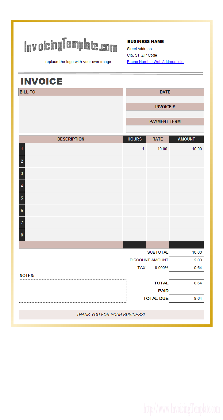 95 Blank Labor Invoice Example Now by Labor Invoice Example