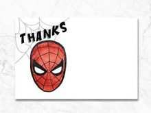 95 Blank Spiderman Thank You Card Template Maker for Spiderman Thank You Card Template