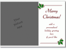 95 Christmas Card Template To Print for Christmas Card Template To Print
