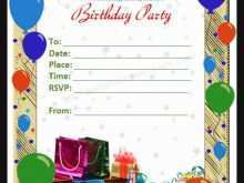 Birthday Invitation Card Template For Adults