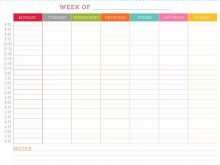 95 Creating Blank Weekly Class Schedule Template Formating by Blank Weekly Class Schedule Template