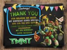 95 Customize Ninja Turtle Thank You Card Template Maker by Ninja Turtle Thank You Card Template