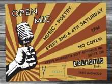 95 Customize Open Mic Flyer Template Free Formating for Open Mic Flyer Template Free