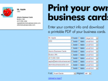 95 Customize Our Free Free Business Card Templates Print Online for Ms Word with Free Business Card Templates Print Online