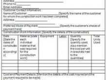 95 Customize Our Free Invoice Template For Construction Work Formating with Invoice Template For Construction Work