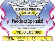 95 Format Dog Grooming Flyers Template With Stunning Design by Dog Grooming Flyers Template