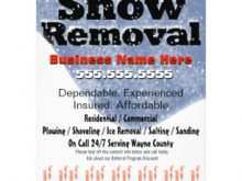 95 Format Free Snow Plowing Flyer Template in Photoshop by Free Snow Plowing Flyer Template