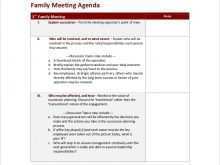 95 Free Agenda Family Meeting Template by Agenda Family Meeting Template