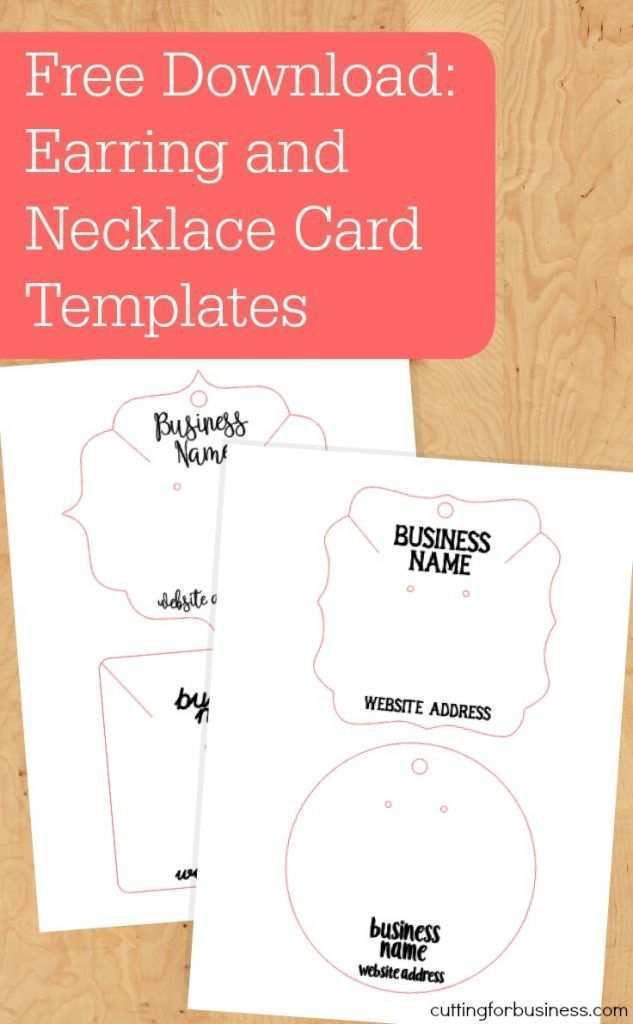 95 Free Jewelry Card Template Free Download by Jewelry Card Template Free