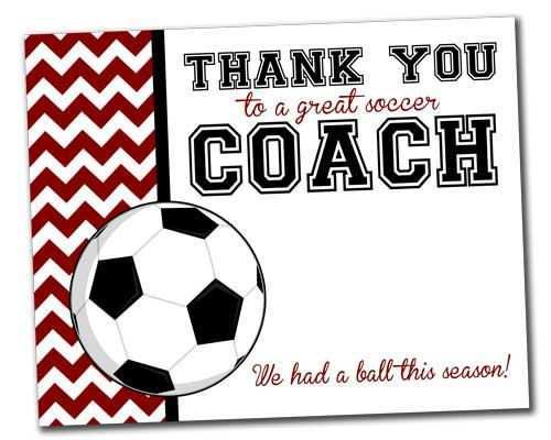 95 Free Thank You Card Soccer Coach Templates Now by Thank You Card Soccer Coach Templates