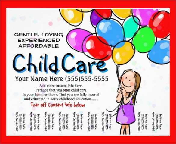 95 How To Create Free Child Care Flyer Templates Formating For Free Child Care Flyer Templates Cards Design Templates