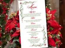 95 Online Christmas Menu Card Template Free With Stunning Design for Christmas Menu Card Template Free