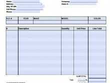 Repair Invoice Format