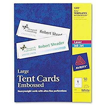 95 Printable Avery Tent Card Template 05305 in Photoshop by Avery Tent Card Template 05305