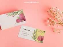 95 Printable Floral Business Card Template Psd in Photoshop with Floral Business Card Template Psd