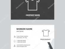 95 Printable T Shirt Business Card Template With Stunning Design for T Shirt Business Card Template