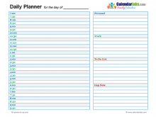95 Standard Daily Agenda Template Free Download for Daily Agenda Template Free
