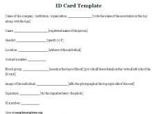 95 Standard Free Medical Id Card Template Uk Download with Free Medical Id Card Template Uk