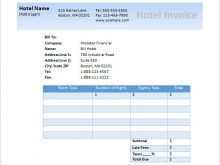 Hotel Invoice Template Html