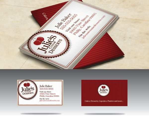 95 The Best Bakery Business Card Template Free Download Formating for Bakery Business Card Template Free Download