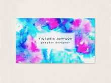 95 The Best Business Card Templates Watercolor With Stunning Design with Business Card Templates Watercolor
