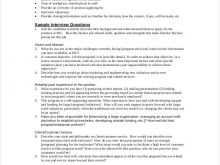 95 The Best Interview Agenda Example for Ms Word for Interview Agenda Example