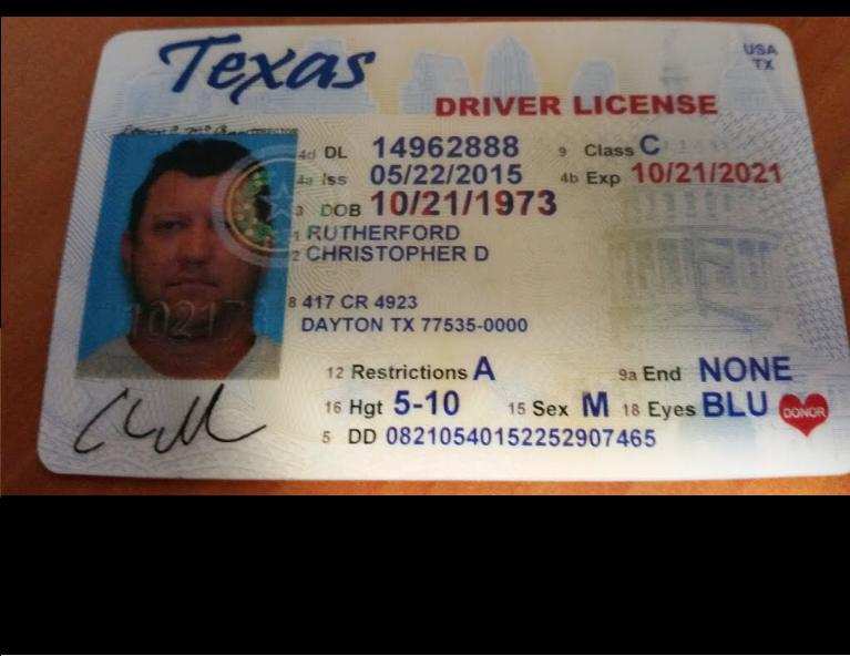 Card Identification Texas Editable Texas Drivers License Template