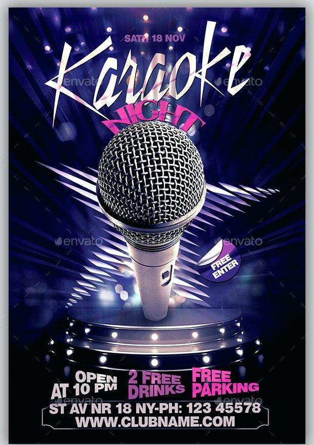 96 Adding Free Karaoke Flyer Template For Free by Free Karaoke Flyer Template