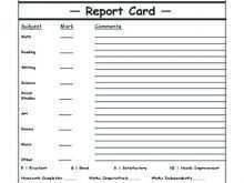 96 Adding Homeschool Report Card Template Elementary Templates for Homeschool Report Card Template Elementary