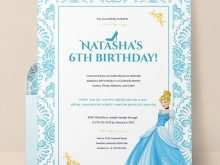 96 Best Cinderella Birthday Card Template Formating for Cinderella Birthday Card Template