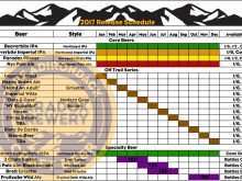 96 Blank Brewery Production Schedule Template Formating by Brewery Production Schedule Template