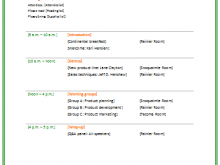 Meeting Agenda Template For Word