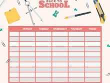 96 Blank School Schedule Template Free in Photoshop with School Schedule Template Free