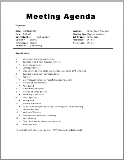 96 Create Virtual Team Meeting Agenda Template for Ms Word by Virtual ...