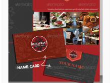 96 Creating Name Card Template Food by Name Card Template Food
