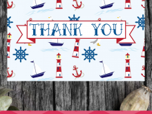 96 Creative Nautical Thank You Card Template Now by Nautical Thank You Card Template