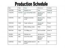 96 Creative Production Schedule Template Calendar Now for Production Schedule Template Calendar