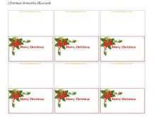 96 Customize Our Free Christmas Place Card Template Printable in Word with Christmas Place Card Template Printable