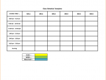 96 Customize Simple Class Schedule Template Formating for Simple Class Schedule Template