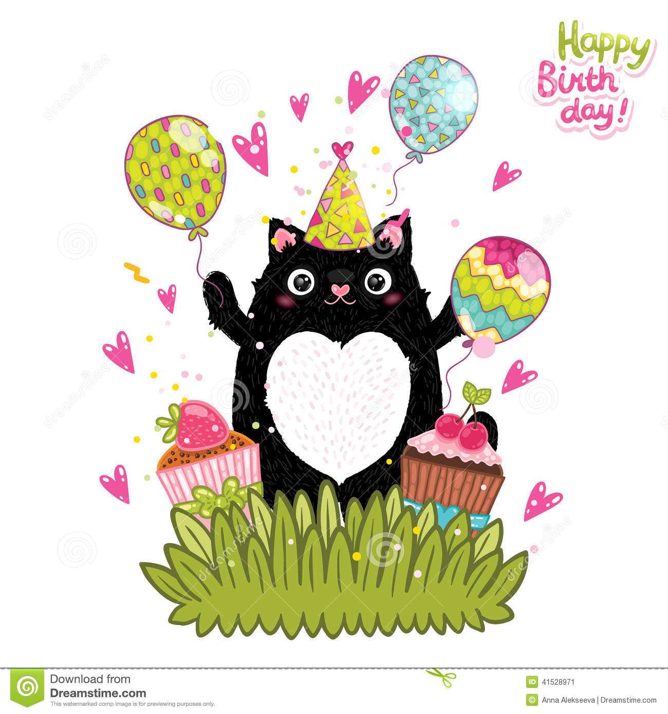 96 Format Birthday Card Template Cat Now by Birthday Card Template Cat