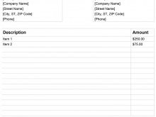 Company Invoice Template Word