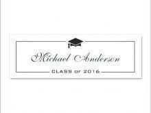 96 Format Graduation Name Card Template Word With Stunning Design by Graduation Name Card Template Word